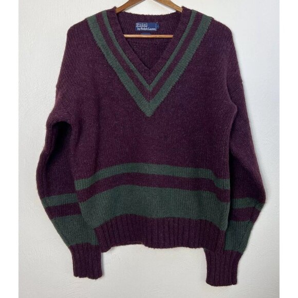 Polo Ralph Lauren Other - Vintage Polo Ralph Lauren 100% Wool Cricket Sweater Size‎ Large Archive Preppy